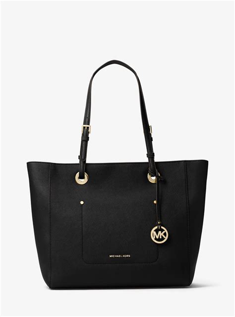 large saffiano michael kors|michael kors saffiano bag black.